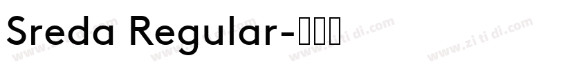 Sreda Regular字体转换